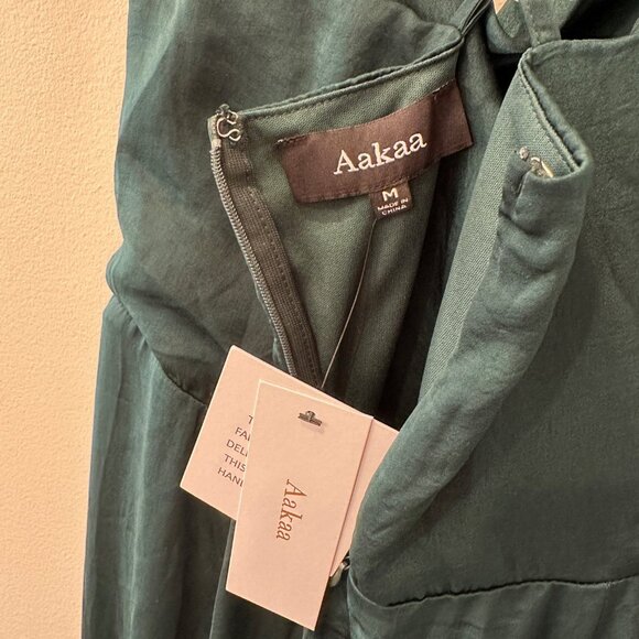 Baltic Born Emerald Green Audrina Satin Maxi Dress Medium - Picture 4 of 4